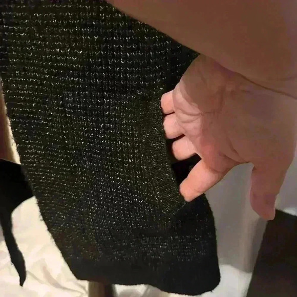 Time And Tru Open Long Cardigan. Black. Womens Sz M. Thick/Warm - Picture 5 of 7